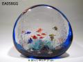Декоративный аквариум с пузырьками