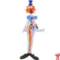 Фигурка клоун длинный из муранского стекла
