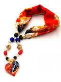 Ожерелье шарф Сердце Маргот